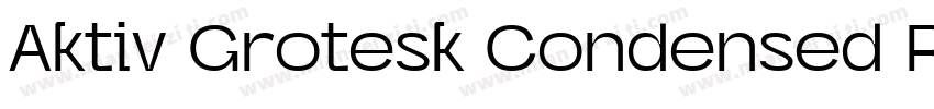 Aktiv Grotesk Condensed Regular字体转换